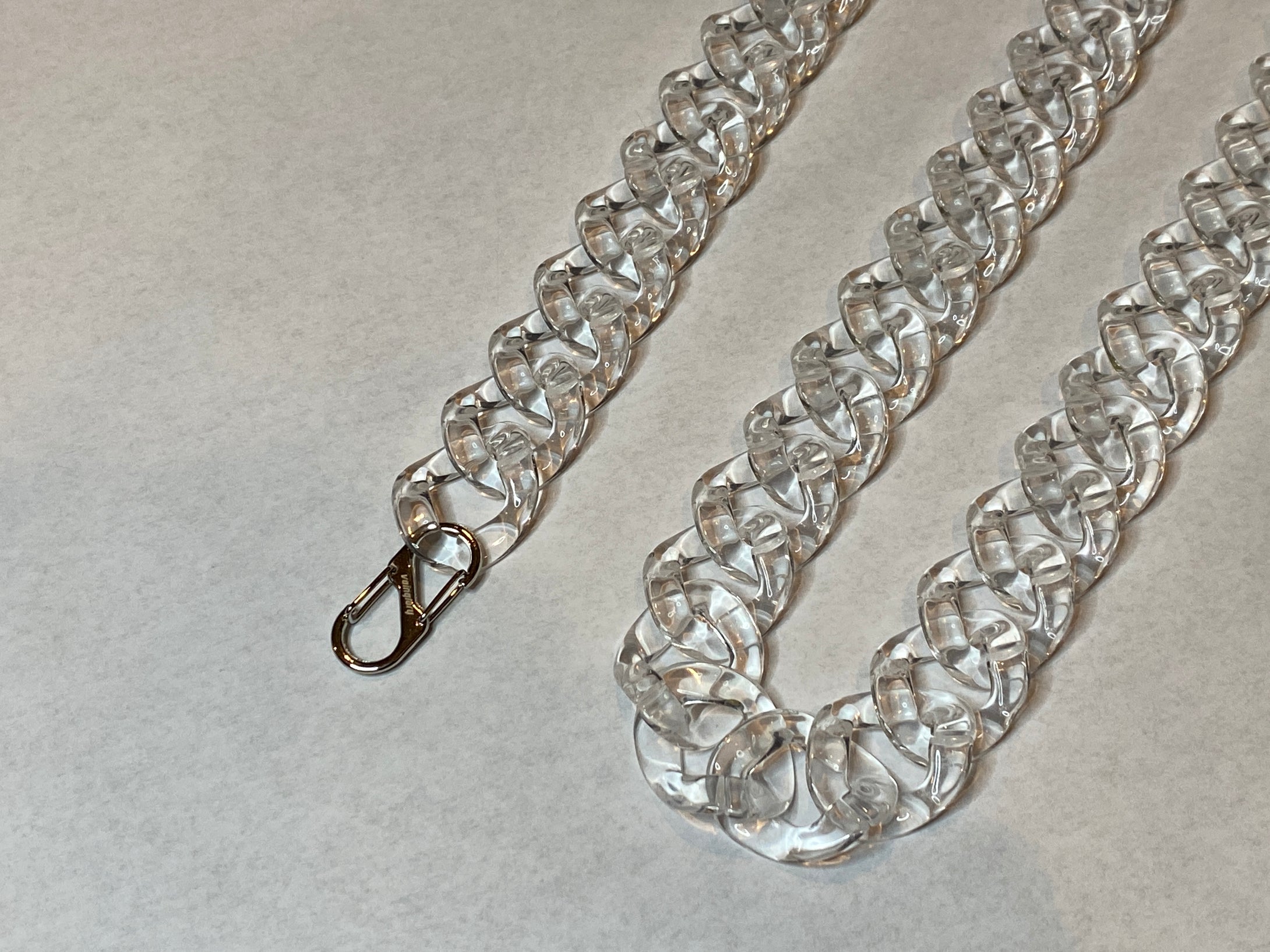 Clear Acrylic Cuban Link Chain  Cuban link chain necklaces, Cuban